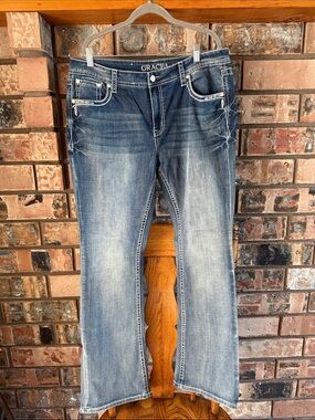 Grace Light-Medium Blue Bootcut Jeans